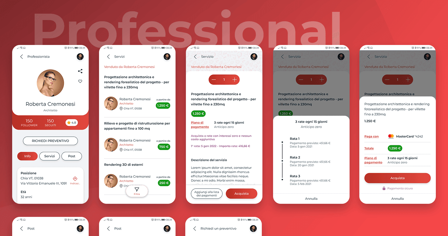 Student project — Professional app